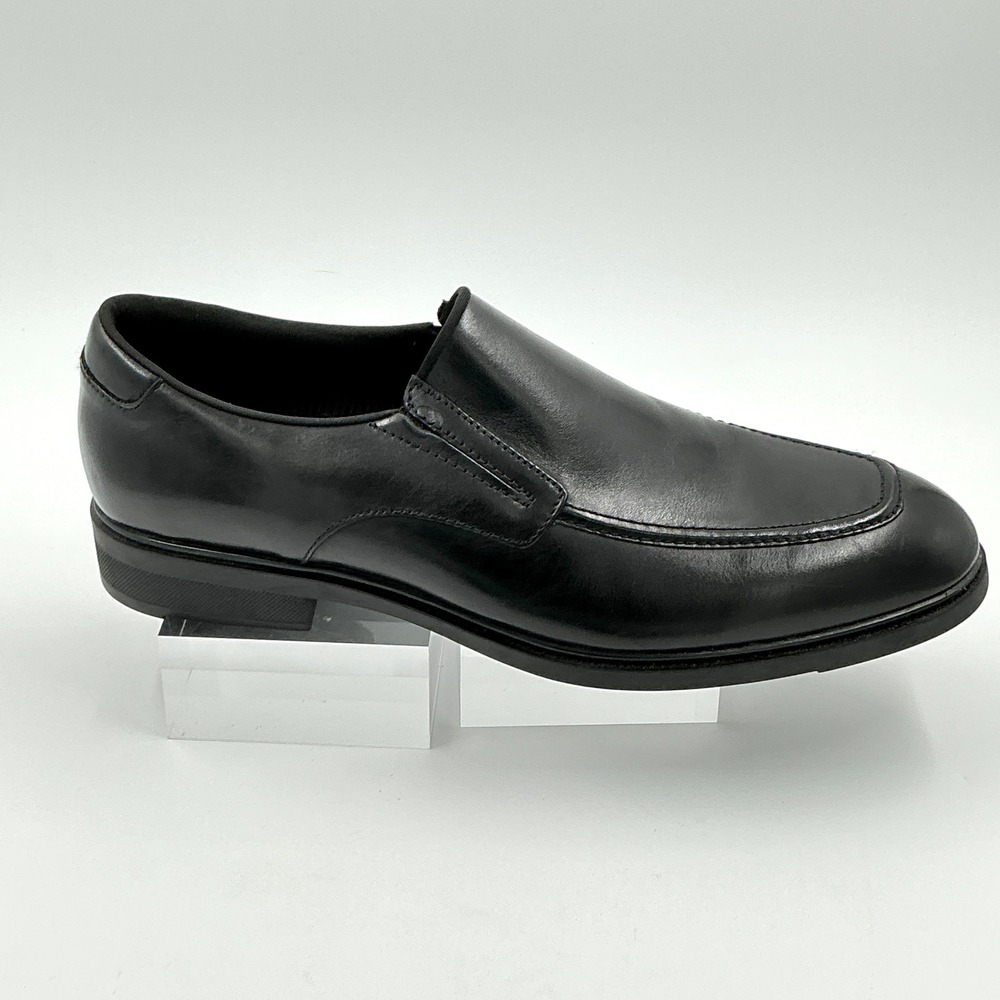 Nordstrom Rack Mens Size 13 Slip On Loafer Black Leather Ortholite NEW MSRP $60
